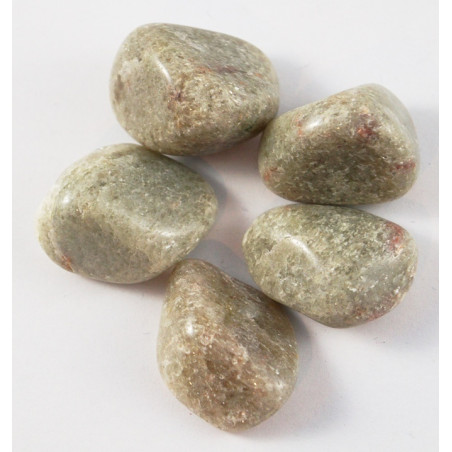 24x Veľký Hladký Kameň - Biely Avanturín Veľkosť L