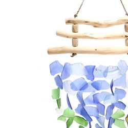 Zvonkohra z Recyklovaného Skla - Modrá a Zelená