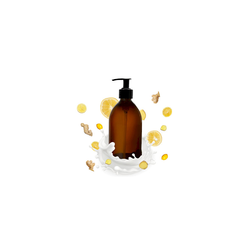 4x Vonné Telové Mlieko bez Etikety 300ml - Zázvor a Pomaranč