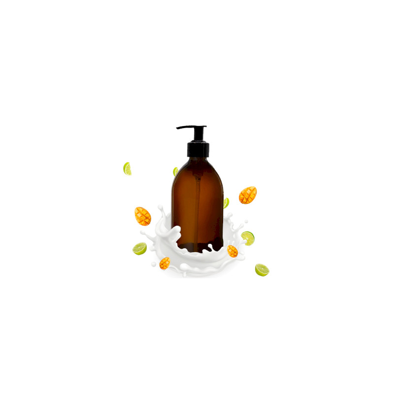 4x Vonné Telové Mlieko bez Etikety 300ml - Mango a Limetka