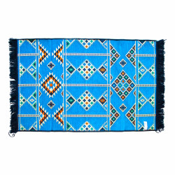 10x Koberec Kilim 125x80 cm - Modrý
