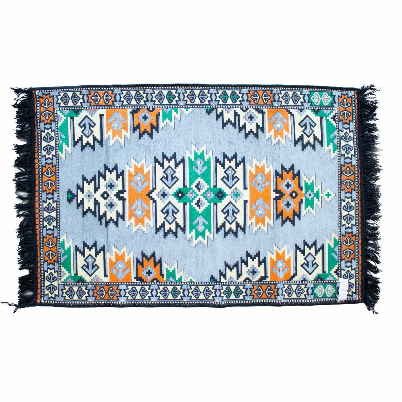 10x Koberec Kilim 125x80 cm - Bledo šedý