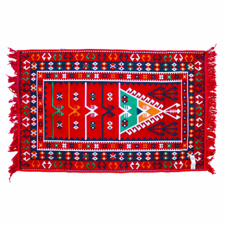 10x Koberec Kilim 125x80 cm - Červený