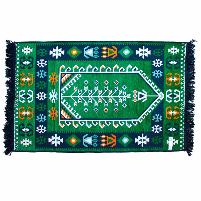 10x Koberec Kilim 125x80 cm - Zelený