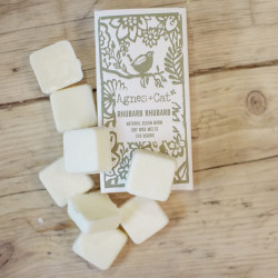 4x Prírodné Sójové Vonné Vosky 160g - Rebarbora