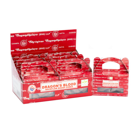 6x Krabička s 24 Kužeľmi Tečúci Dym - Satya Dračia Krv
