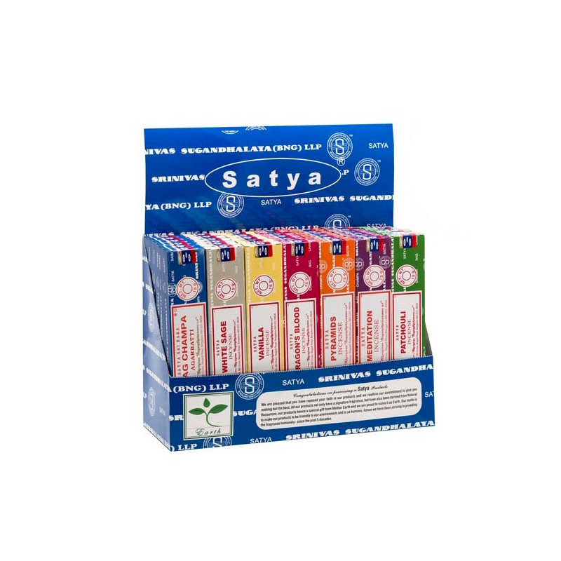 42x Balenie 42 kusov - Satya Mix Vonných Tyčiniek 15g