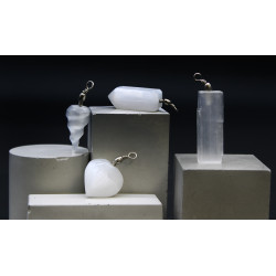 3x Selenitový Prívesok - Obelisk