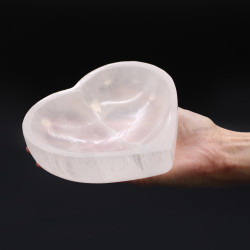 Selenitová Miska Srdce - 15cm
