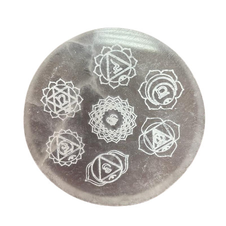 Malá Selenitová Podložka 8 cm - Chakra