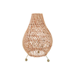 Stolová Lampa z Ratanu - Prírodná