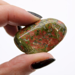 12x Stredne Africké Kamene - Unakite