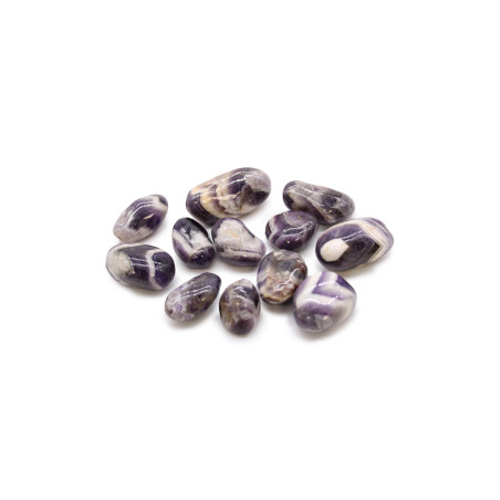 12x Stredne Africké Kamene - Ametyst - Chevron