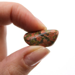 24x Malé Africké Kamene - Unakite
