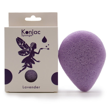 6x Konjac Špongia Slza - Levanduľa - Upokojujúca