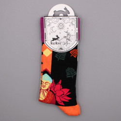3x Bambusové Ponožky Hop Hare (41-46) - Ružový Buddha & Lotus 