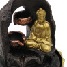 Stolová Fontánka - 30cm - Zlatý Meditujúci Budha
