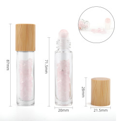 10x Roll-On na Esenciálny Olej so Vzácnymi Kameňmi - Ruženín - Drevený