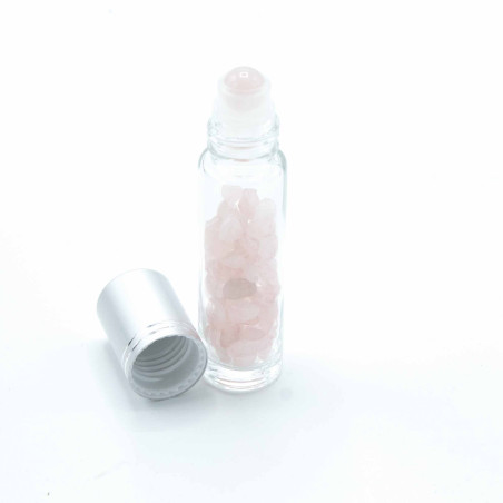 10x Roll-On na Esenciálny Olej so Vzácnymi Kameňmi - Ruženín - Striebo