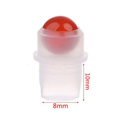 10x Náhradný Roll-On Uzáver so Vzácnym Kameňom pre 5ml Fľašku - Červen