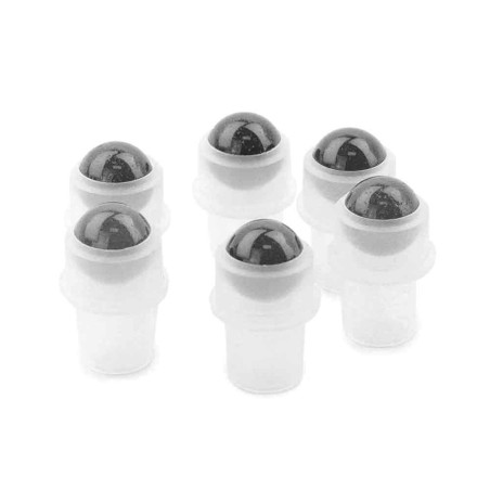 10x Náhradný Roll-On so Vzácnym Kameňom pre 5ml Fľašku - Čierny Turmal