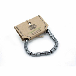 3x Magnetický Hematitový Náramok Shamballa - Valce a Krúžky