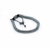 3x Magnetický Hematitový Náramok Shamballa - Krúžky