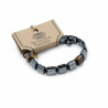3x Magnetický Hematitový Náramok Shamballa - Kocky - Tigrie Oko