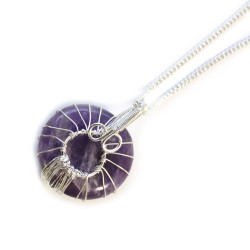 Náhrdelník z Drahokamov Strom Života - Amethyst