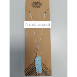 Kaskádovito Omotaný Náhrdelník z Drahých Kameňov - Hrubý Čierny Ónyx