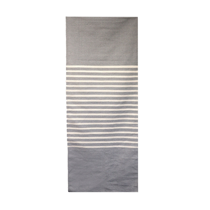 Koberec z Indickej Bavlny - 70 x 170 cm - Sivý