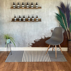 Koberec z Indickej Bavlny - 70 x 170 cm - Sivý