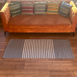 Koberec z Indickej Bavlny - 70 x 170 cm - Sivý