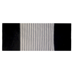 Koberec z Indickej Bavlny - 70x170cm - Čiernošedý
