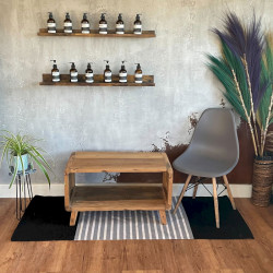 Koberec z Indickej Bavlny - 70x170cm - Čiernošedý