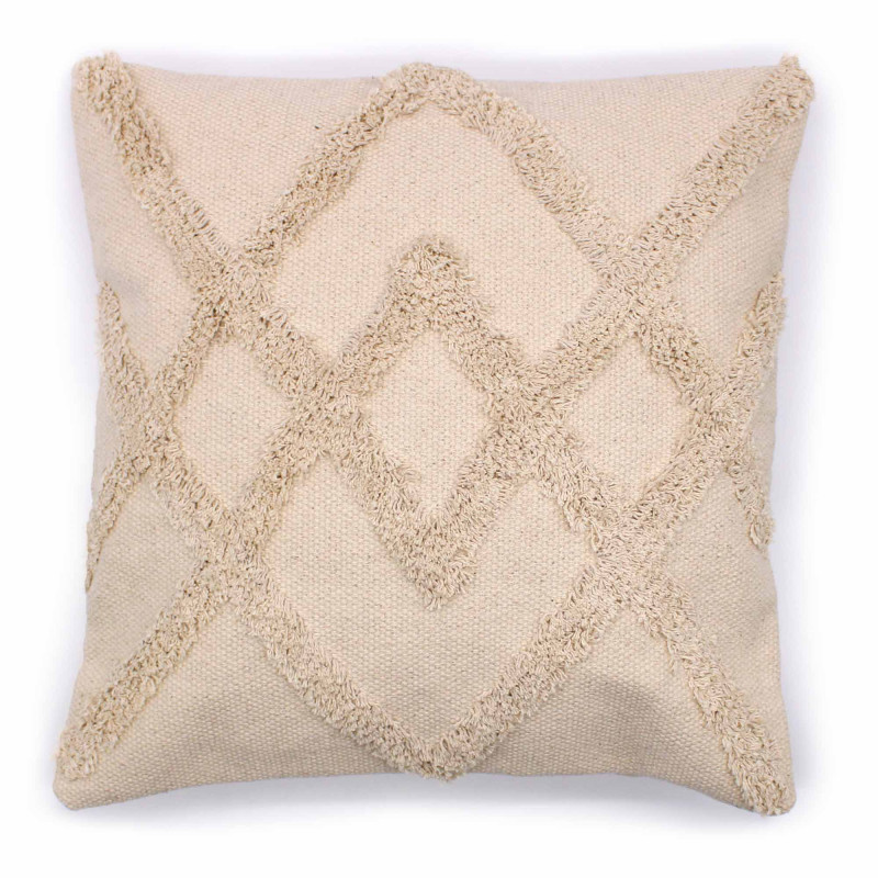 2x Obliečka na Vankúš - Lux Criss-Cross - Krémová - 45x45cm