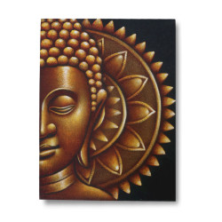 Zlatý Budha Mandala Obraz 60x80cm