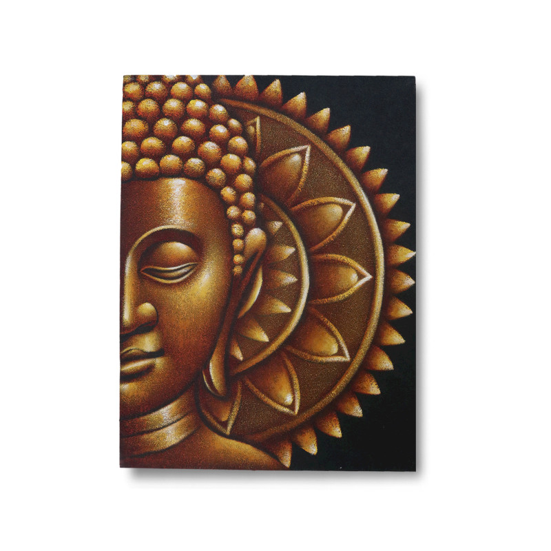 Zlatý Budha Mandala Obraz 60x80cm