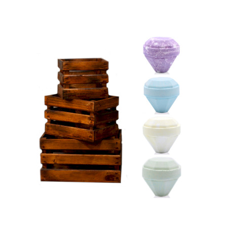 Štartovací Balíček Šumivých Diamantov do Kúpeľa - Hnedé Debničky