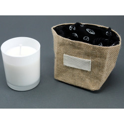 6x Jutový Koš - Čierny - Stredný