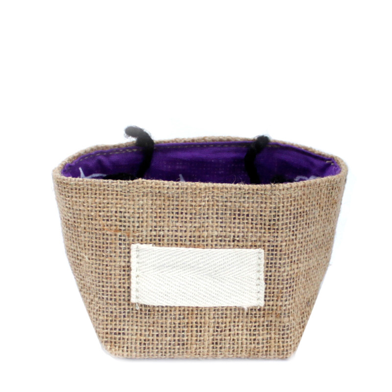 10x Jutový Koš - Fialový - Malý