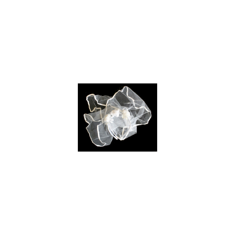 12x Čelenky do Vlasov na Párty - Biely Závoj