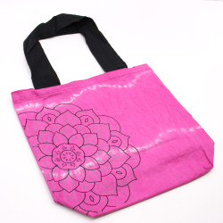 Bavlnená Taška (6oz) - 38x42x12cm - Mandala - Magento - Čierne Ramienk