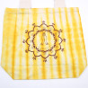 Bavlnená Taška (6oz) - 38x42x12cm - Namaste Ruky - Žltá - Prírodné Ram