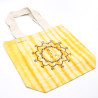 Bavlnená Taška (6oz) - 38x42x12cm - Namaste Ruky - Žltá - Prírodné Ram