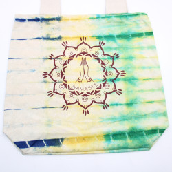 Bavlnená Taška (6oz) - 38x42x12cm - Namaste Ruky - Viacfarebná - Príro