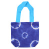 Prírodná Bavlnená Taška Tye-Dye (8 oz) – 38 x 42 x 12 cm – Modré Krúžk