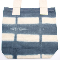 Prírodná Bavlnená Taška Tye-Dye (8oz) - 38x42x12cm - Šedé Obdĺžniky - 