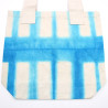 Prírodná Bavlnená Taška Tye-Dye (8oz) - 38x42x12cm - Nebeské Modré Obd