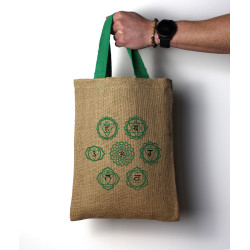 10x Jutová Taška - 5 Rôznych Mystických Vzorov